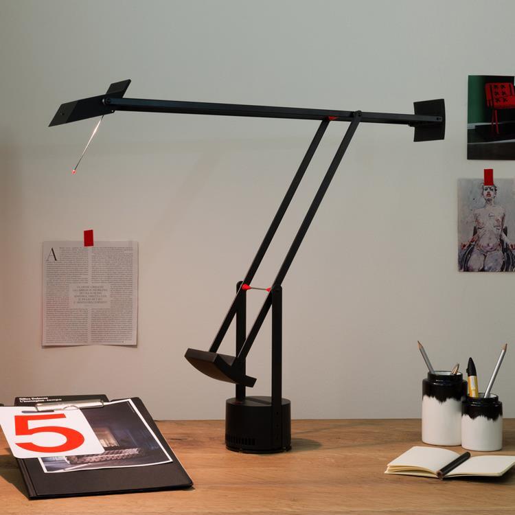  Lampa biurkowa Wys.66cm TIZIO Czarny