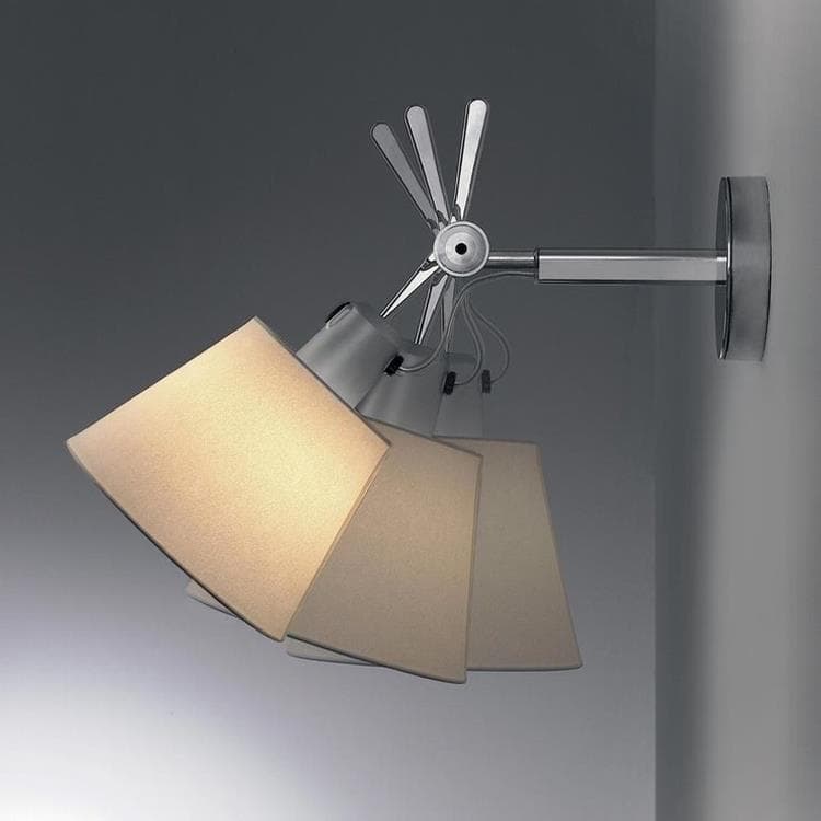 Kinkiet regulowany Halogen Ø18cm TOLOMEO kosc sloniowa