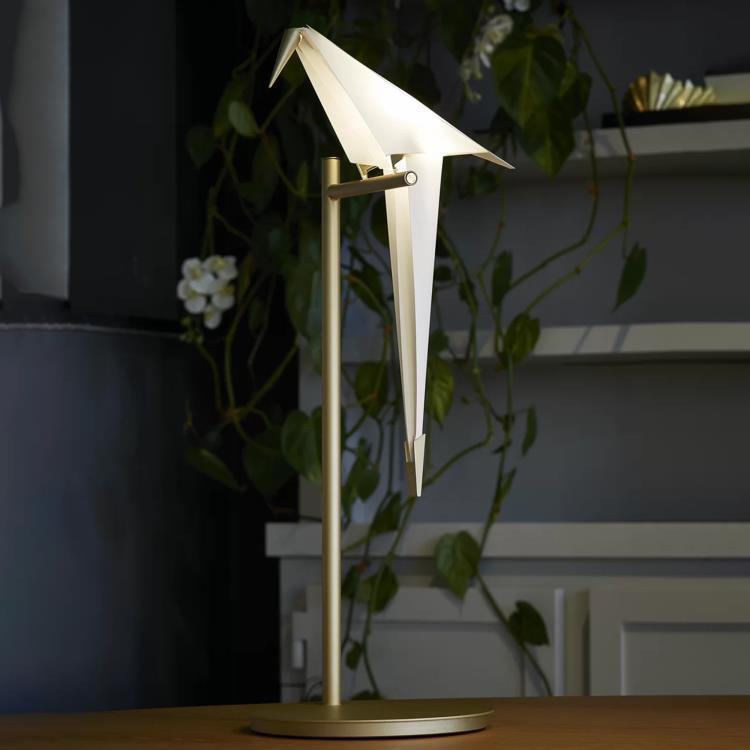 Lampa stołowa LED H61.5cm PERCH Bialy