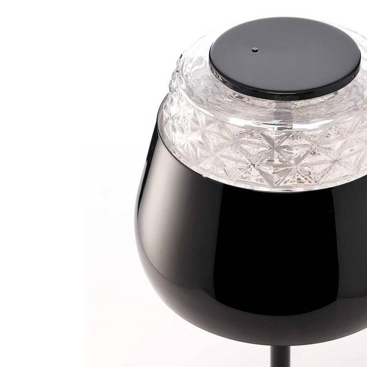 lampa stołowa LED kryształ/metal H45cm VALENTINE Czarny