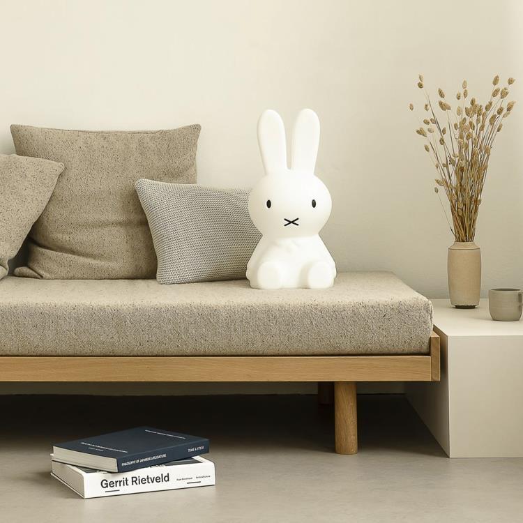 Ładowalna lampka nocna LED Królik H30cm MIFFY Bialy