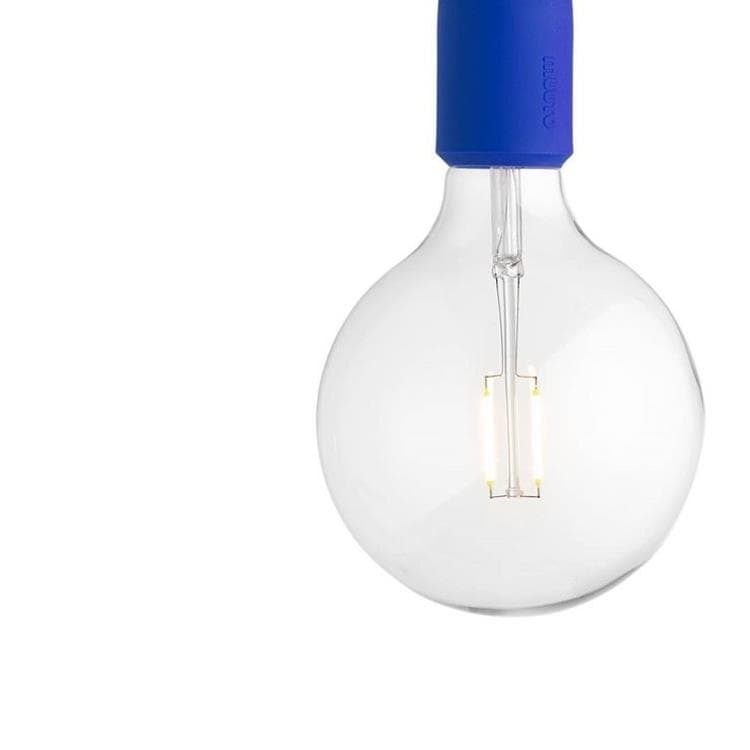 Wisiorek z żarówką LED Ø12.5cm E27 blekit ultramarynowy