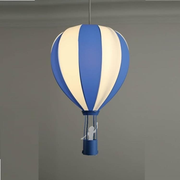 Lampa wisząca Ø30cm MONTGOLFIERE niebieski i bialy