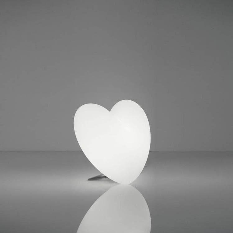 Lampa stojąca Serce Wys.40cm LOVE Bialy