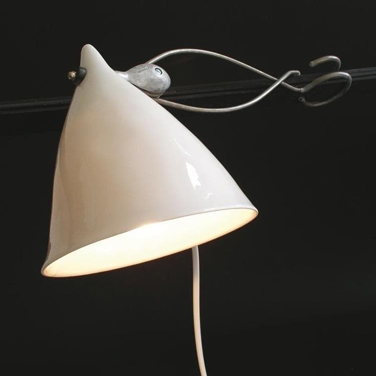 Lampa zaciskowa Porcelana Wys.18cm CORNETTE bialy emaliowany