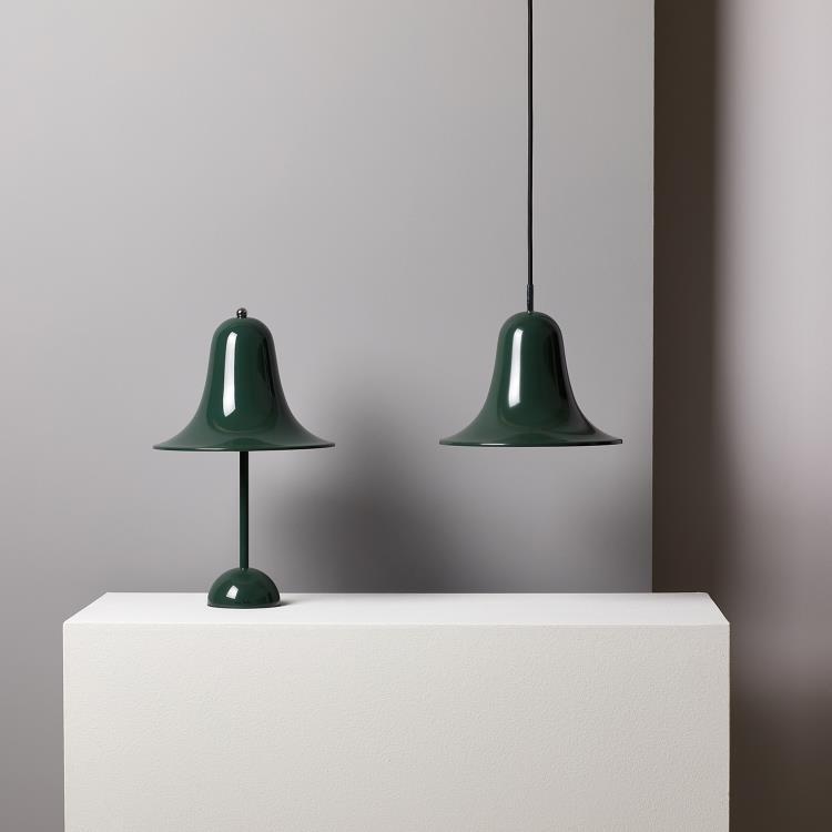 Lampa metalowa H38cm PANTOP zielony ciemny