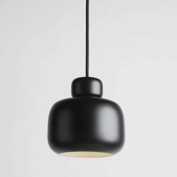 Metalowa lampa wisząca Ø16cm STONE Czarny