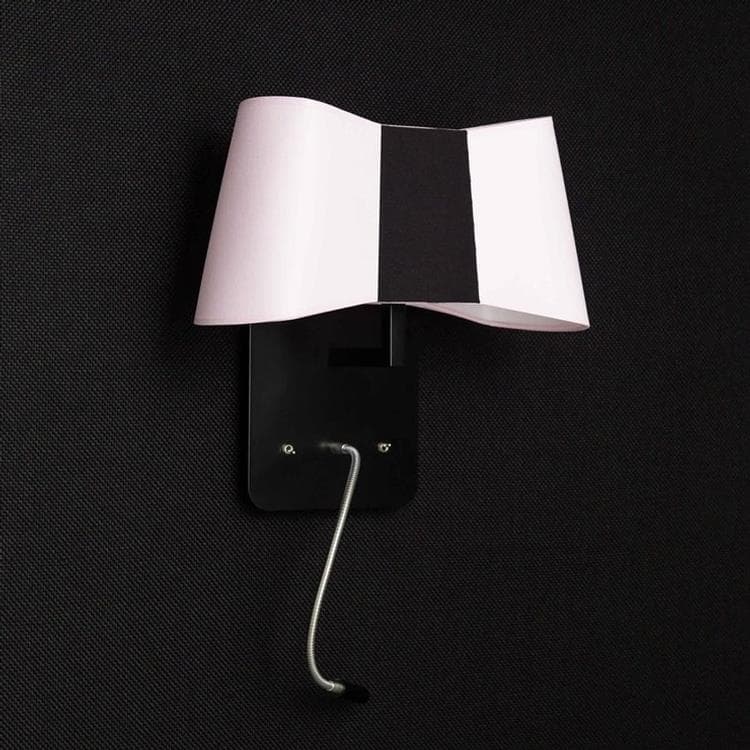 Kinkiet z lampą do czytania LED Wys.33cm PETIT COUTURE rózowy czarny