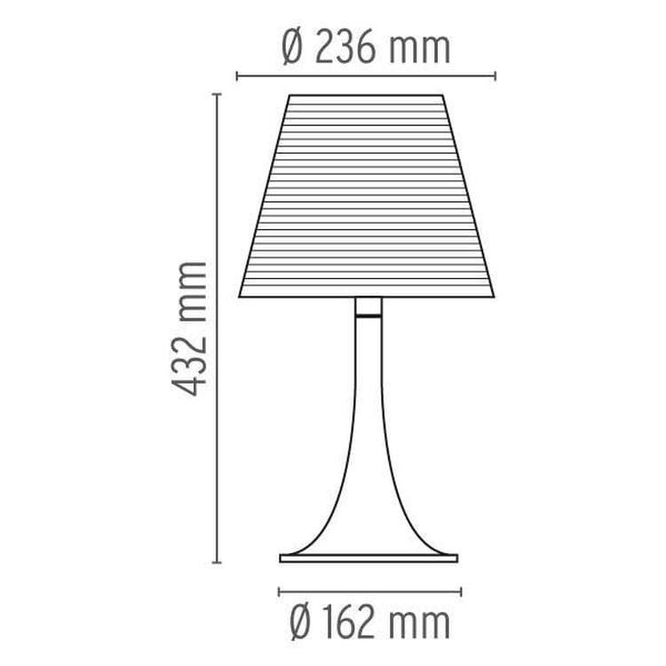 Lampa stojąca Wys.43cm MISS K czarny zloty