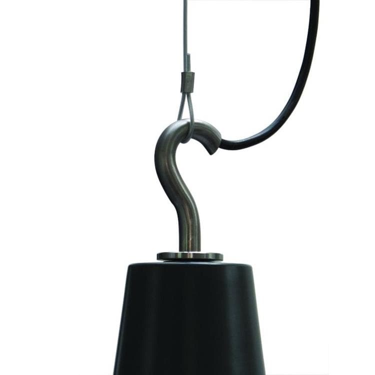 Lampa wisząca zewnętrzna Ø36cm HOOK Czarny