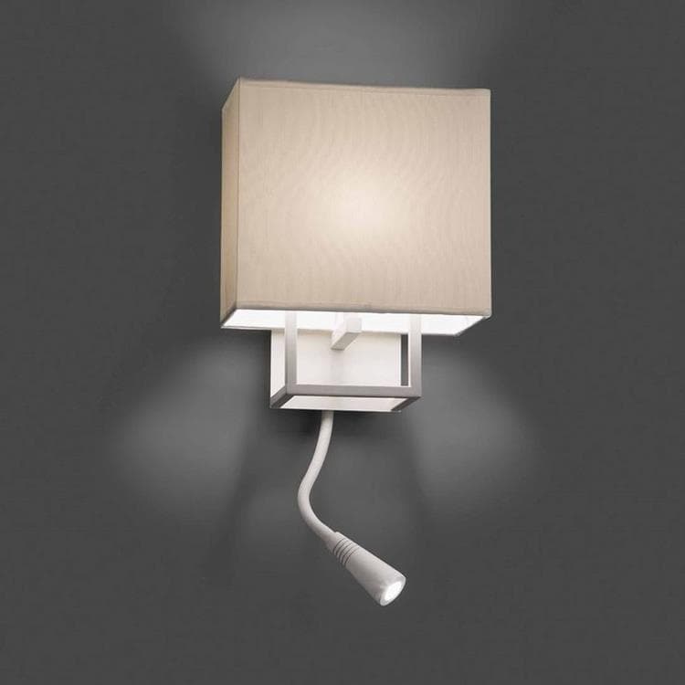 lampa ścienna z lampką do czytania LED H45cm VESPER Bialy