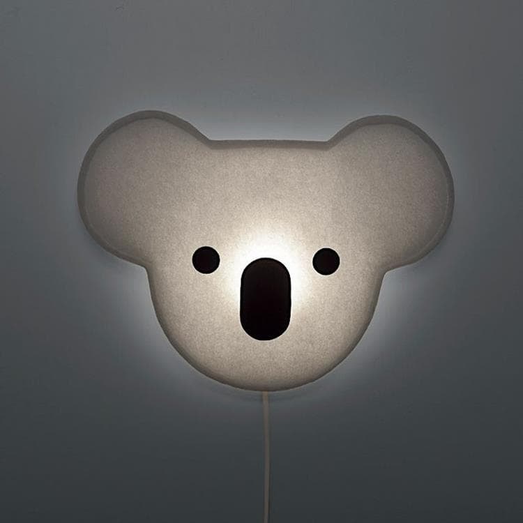 Aplikacja wykonana z przetworzonych włókien poliestrowych Maska Koala H37cm SOFT LIGHT czarny i bialy