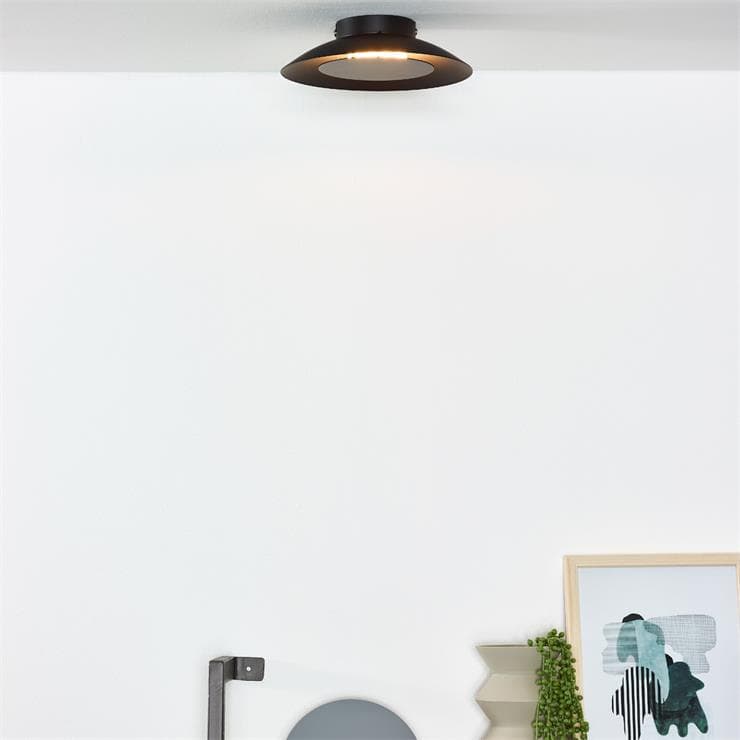 Plafon LED okrągły z metalu Ø21.5cm FOSKAL Czarny