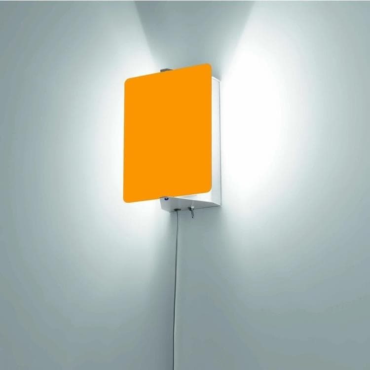 metalowa lampa ścienna LED H17cm LED TILTING SHUTTER LAMP Zólty