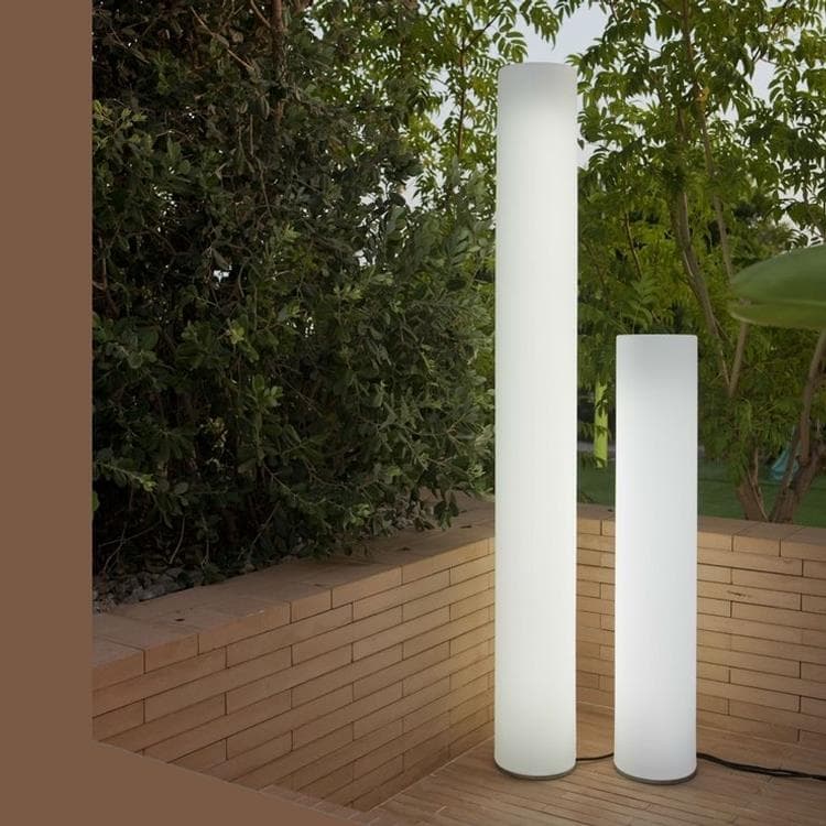 Lampa zewnętrzna / Ładowalne oświetlenie słupowe LED RGB H102cm FITY Bialy
