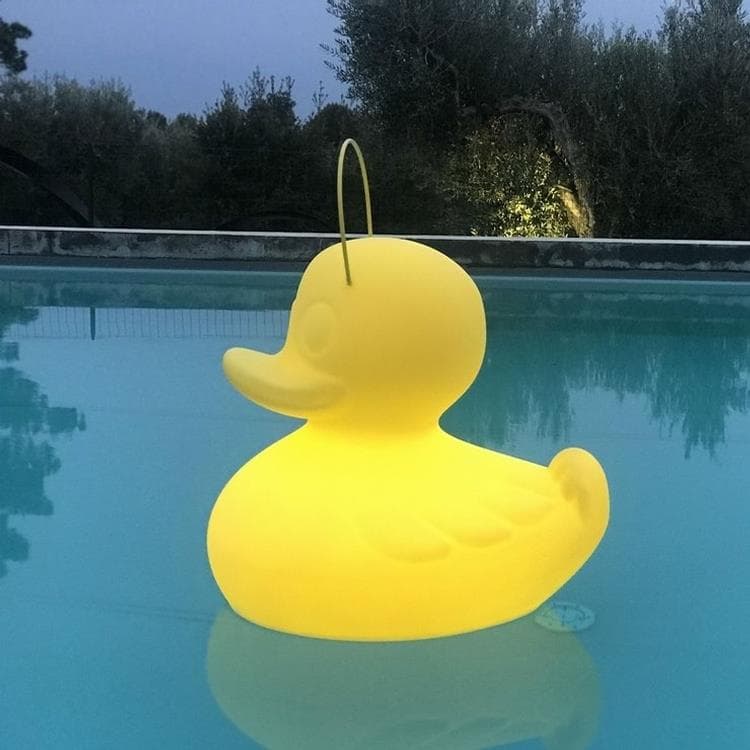 Lampa pływająca zewnętrzna LED RGB zdalnie sterowana Wys.54cm DUCK Zólty