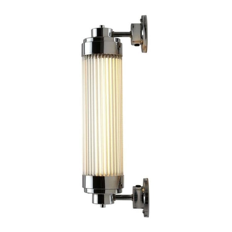 Lampa zewnętrzna ścienna LED szkło/metal H45cm PILLAR Chrom