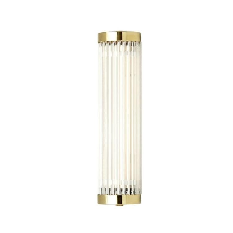 Lampa łazienkowa LED szkło/metal H27.5cm PILLAR Mosiadz