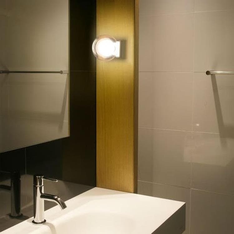 Lampa oświetleniowa lub lampa sufitowa do łazienki Metal/szkło Ø12cm PERLA zloty postarzany