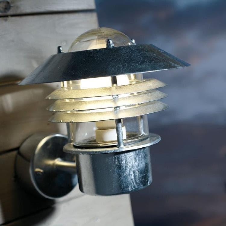 Outdoor wall lamp Metal H23cm VEJERS stal galwanizowana
