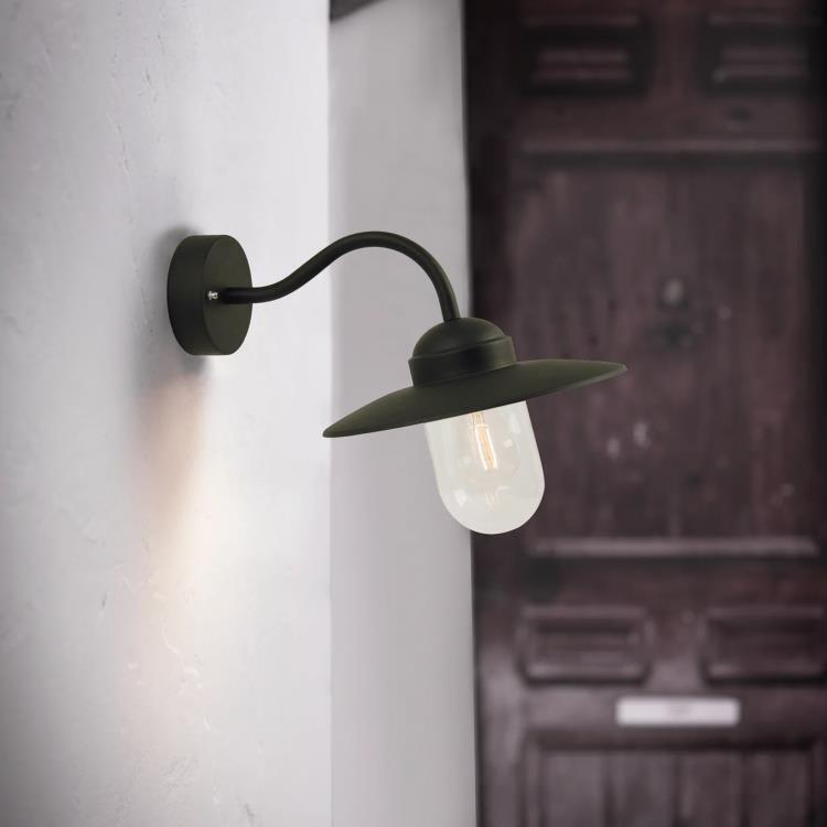 Outdoor wall lamp Metal H27cm LUXEMBOURG Czarny