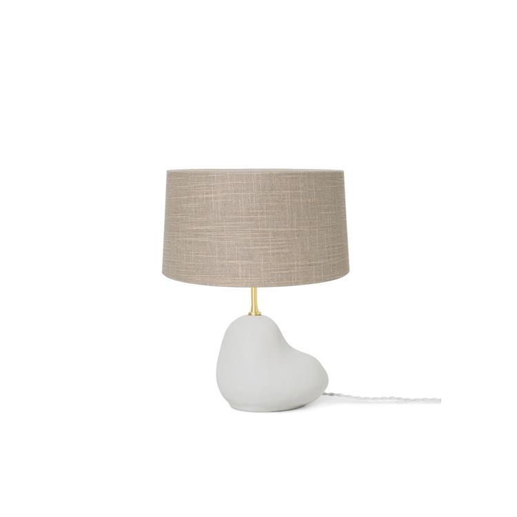 Lampa ze ściemniaczem Ceramiczna/Tekstylna H35cm HEBE bialy piaskowy