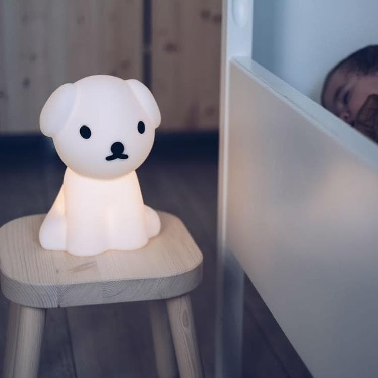 Rechargeable LED Nightlight Dog H23cm FIRST LIGHT SNUFFY Bialy