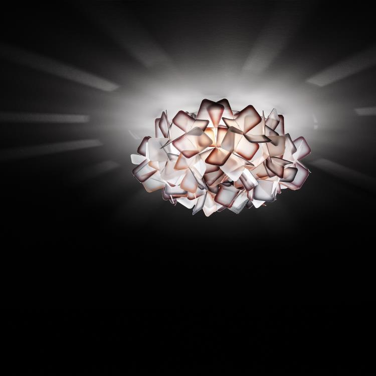 Lampa ścienna / sufitowa Cristalflex® Ø32 cm CLIZIA PIXEL Pomaranczowy