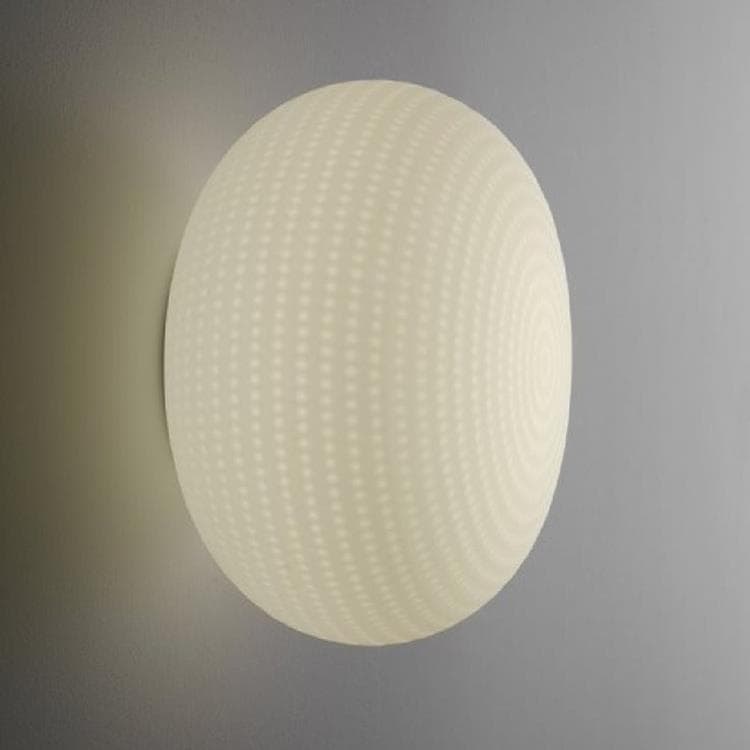 lampa LED ścienna lub sufitowa Szklana Ø30cm BIANCA Bialy