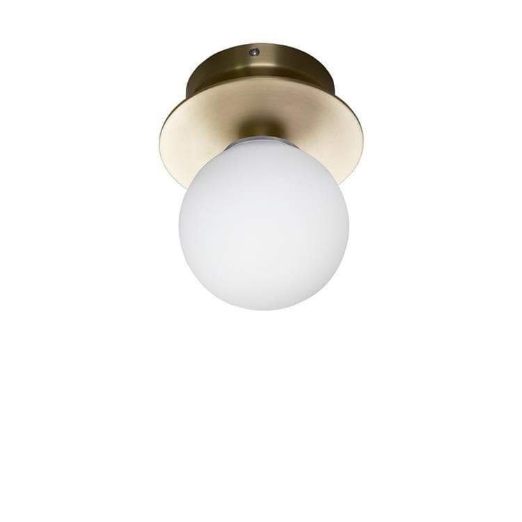Aplikacja/Lampa sufitowa łazienkowa metal/szkło Ø16cm ART DECO 