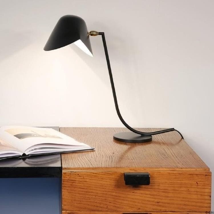 Lampa stołowa Metal Wys.37cm ANTONY czarny satynowy