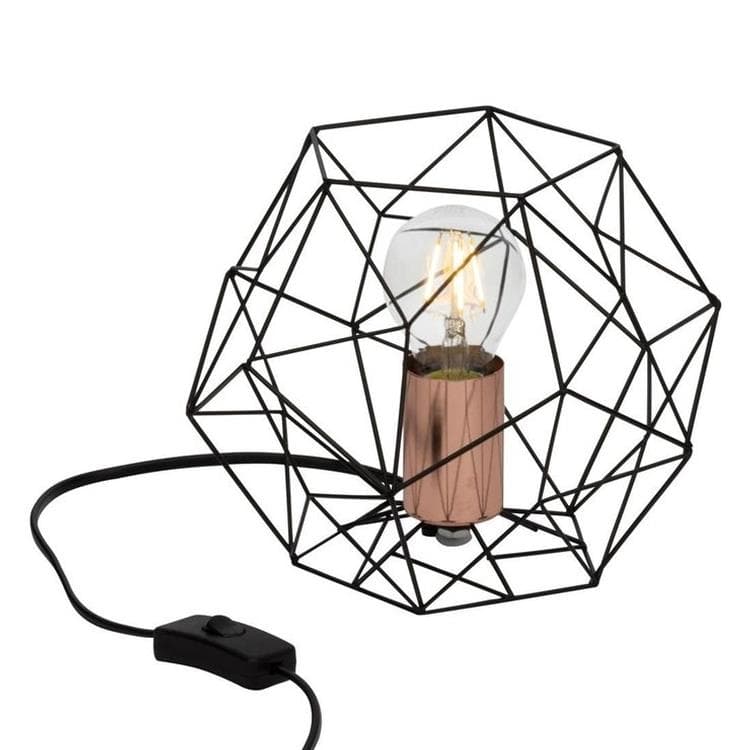 Lampa stojąca Metal Hexagonalny Ø22cm SYNERGY Czarny