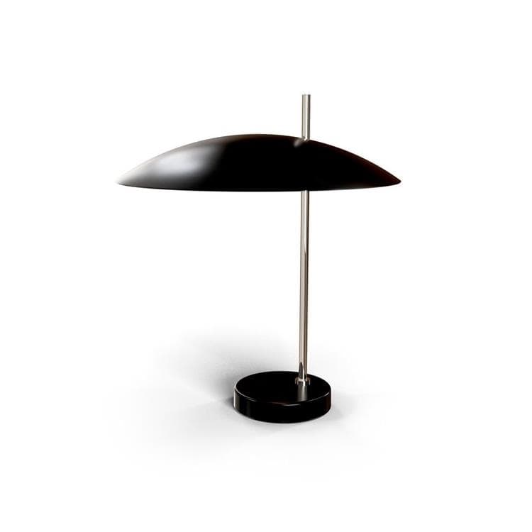 Metalowa lampa stołowa H40cm 1013 czarny chrom
