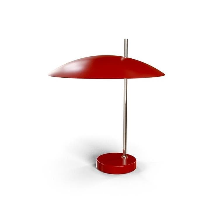 Metalowa lampa stołowa H40cm 1013 Rouge/Chrome
