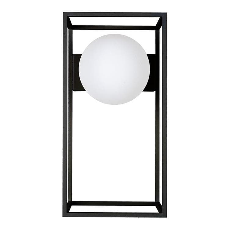 Lampa ścienna Metal/Glass do łazienki H27cm DAISY bialy czarny