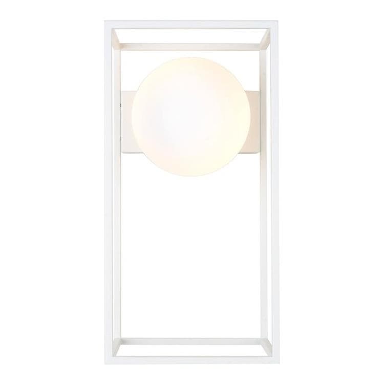 Lampa ścienna Metal/Glass do łazienki H27cm DAISY Bialy
