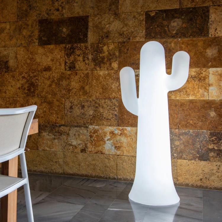 Lampa podłogowa zewnętrzne LED Kaktus z kablem Wys.139cm PANCHO Bialy