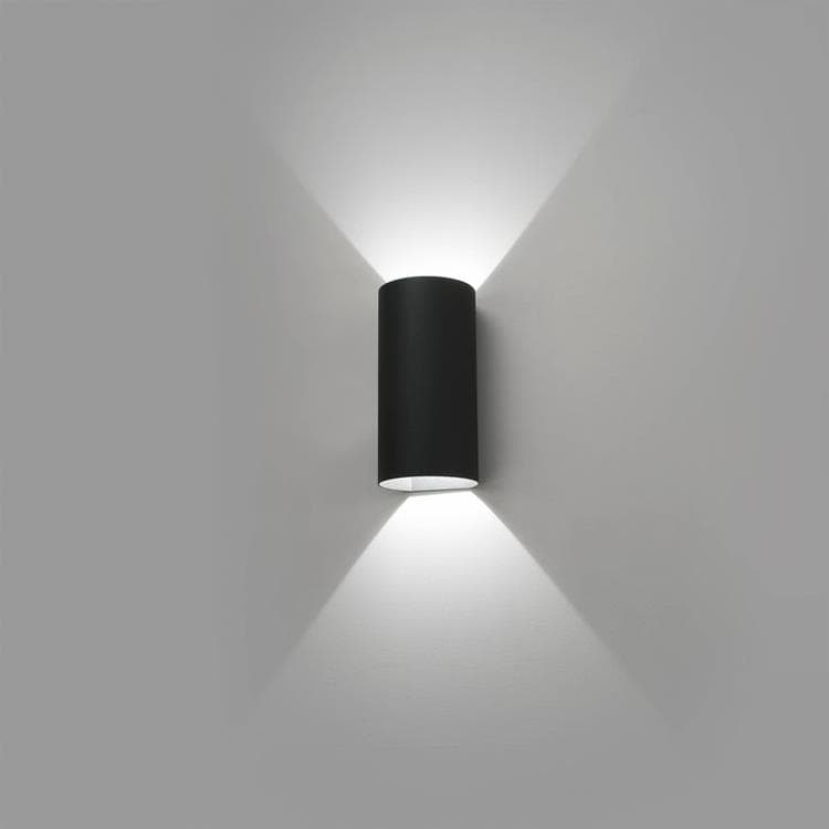 Zewnętrzna lampa ścienna LED Metal H24cm BRUC szary ciemny