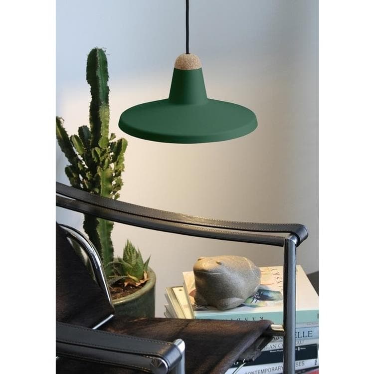 Lampa wisząca Metal & Korek Ø30cm TAO Zielony jodlowy