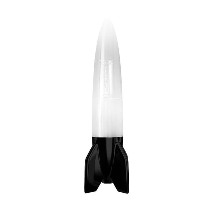 LED lampa rakietowa H68cm SCHNEIDER czarny i bialy