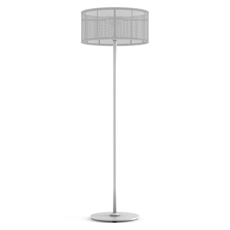 Lampa podłogowa zewnętrzna LED solarna Aluminium/Tkanina Wys.170cm PADERE bialy bialy