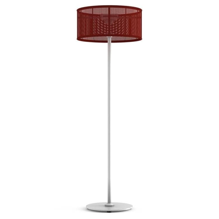 Lampa podłogowa zewnętrzna LED solarna Aluminium/Tkanina Wys.170cm PADERE bialy rouge