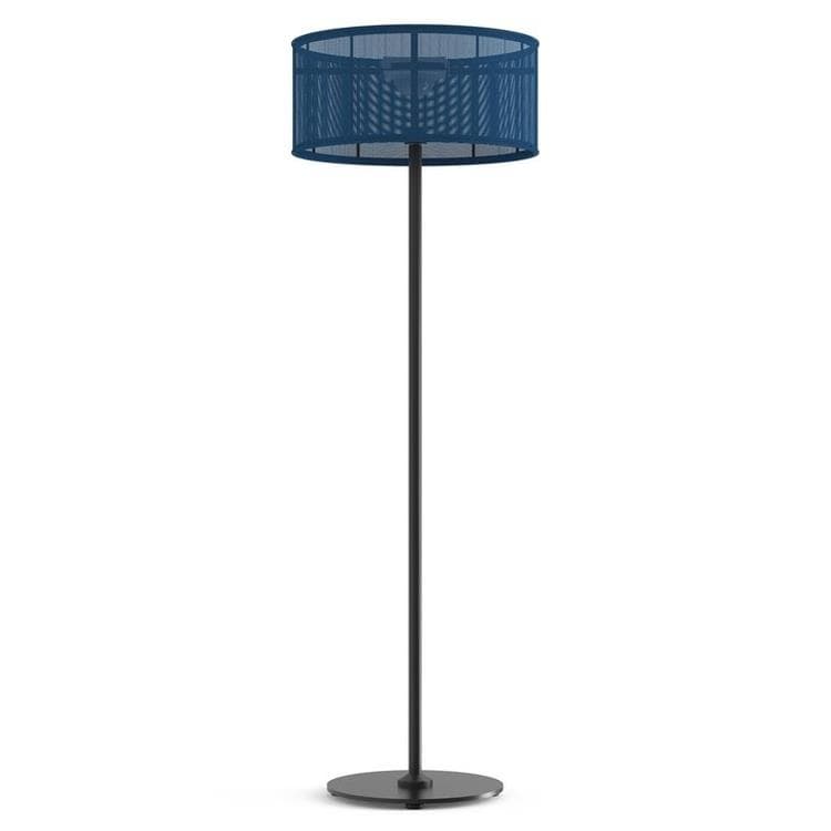 Lampa podłogowa zewnętrzna LED solarna Aluminium/Tkanina Wys.170cm PADERE wegiel/niebieski