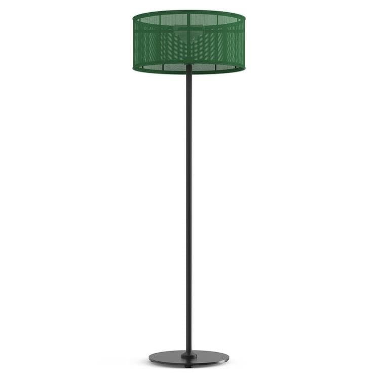Lampa podłogowa zewnętrzna LED solarna Aluminium/Tkanina Wys.170cm PADERE wegiel/jadeit