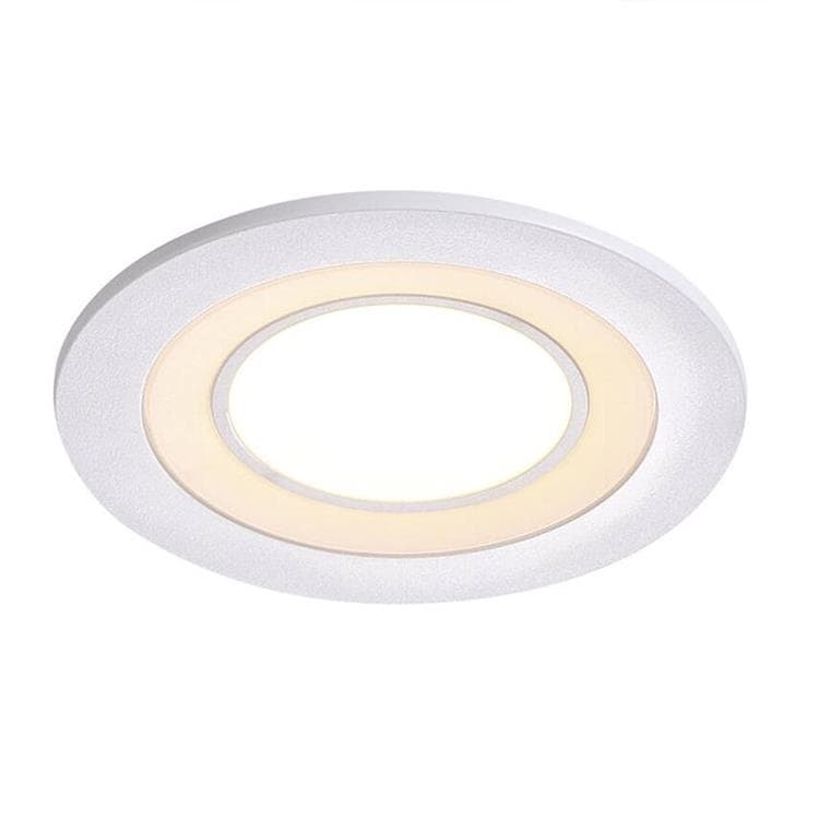 metalowy ściemniany reflektor LED Ø8.2cm CLYDE Bialy