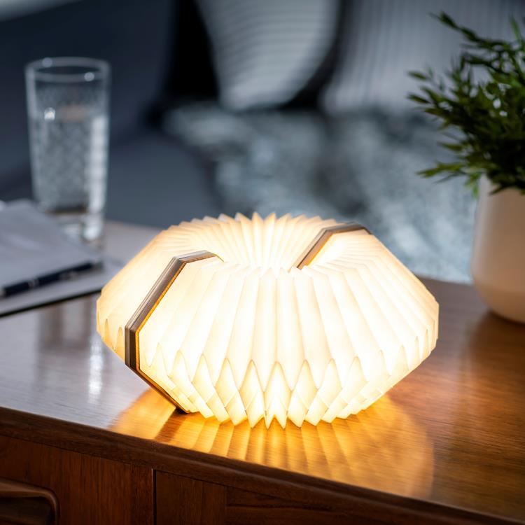 Lampa stołowa Wood H10cm ACCORDION orzech wloski