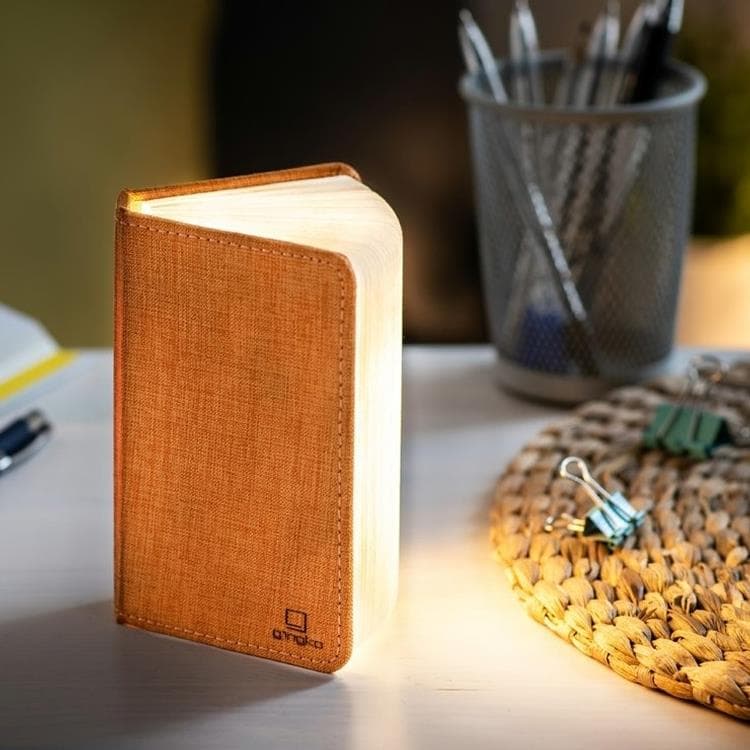 Lampa stołowa Len Wys.12,5cm SMART FABRIC BOOKLIGHT MINI Pomaranczowy