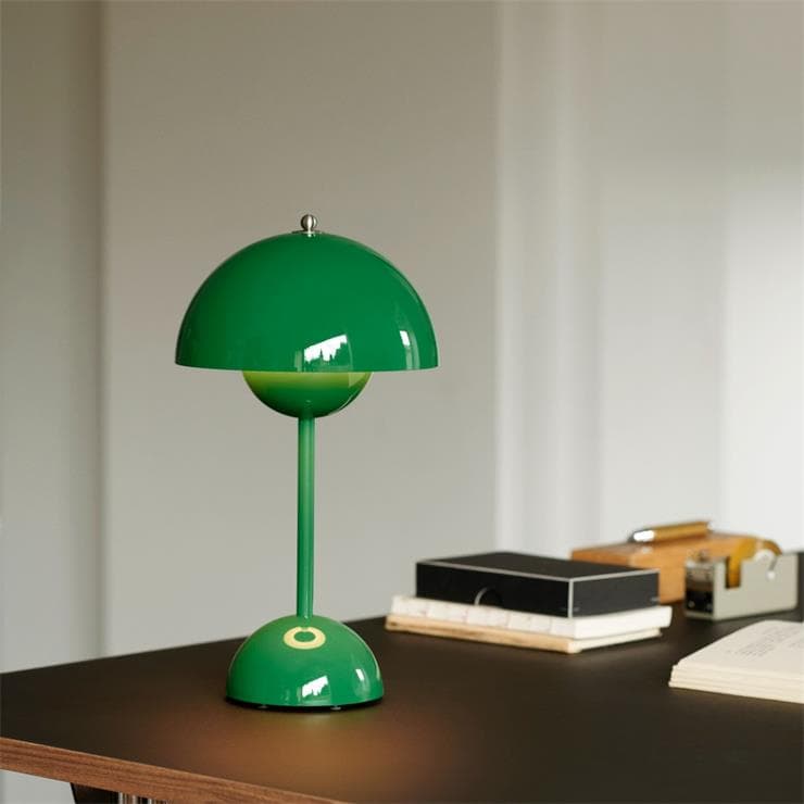 Bezprzewodowa lampa stołowa ze ściemniaczem dotykowym H29.5cm FLOWERPOT VP9 Zielony