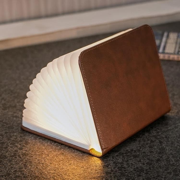 Lampa stołowa Skóra Wys.12,5cm SMART BOOKLIGHT MINI Brazowy