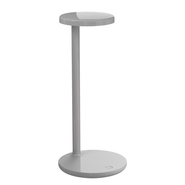 Lampa stołowa bezprzewodowa z Stacją dokującą Wys.35 cm OBLIQUE QI Szary